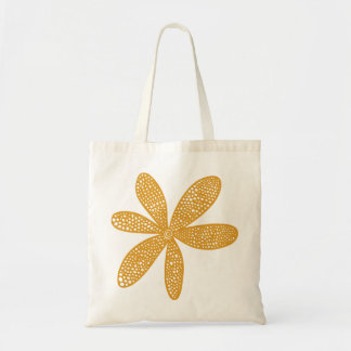 Bolso De Tela Flor de bonito - Marrón dorado