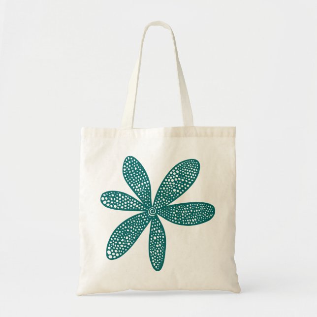 Bolso De Tela Flor de bonito - Moss Green (Frente)