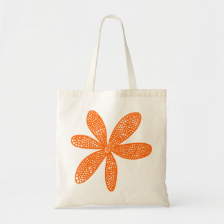 Bolso De Tela Flor de bonito - Naranja