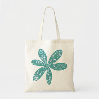 Bolso De Tela Flor de bonito - Verde oceánico