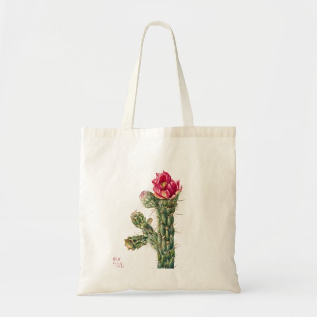 Bolso De Tela Flor de cactus (Frente)