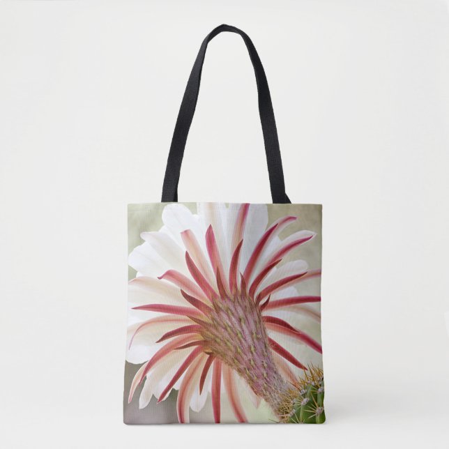 Bolso De Tela Flor de cactus floreciente nocturna (Anverso)