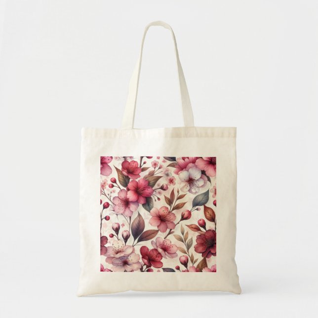 Bolso De Tela Flor de Cerezo (Frente)