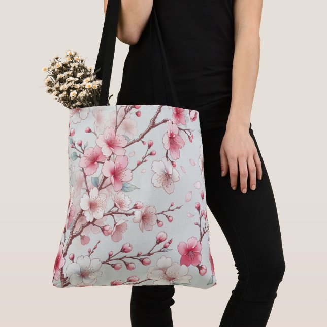 Bolso De Tela Flor de Cerezo (Detalle)