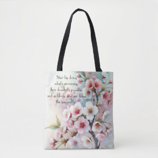 Bolso De Tela Flor de Cerezo & Cita