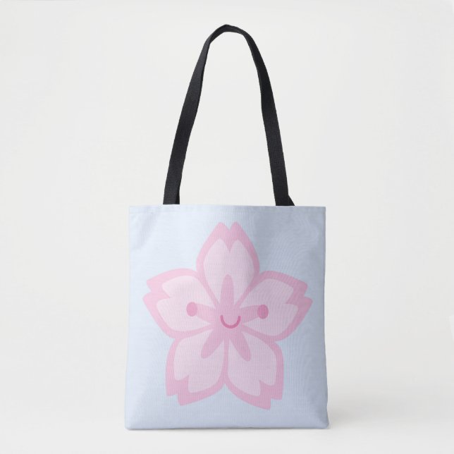 Bolso De Tela Flor de cerezo Kawaii Sakura (Anverso)