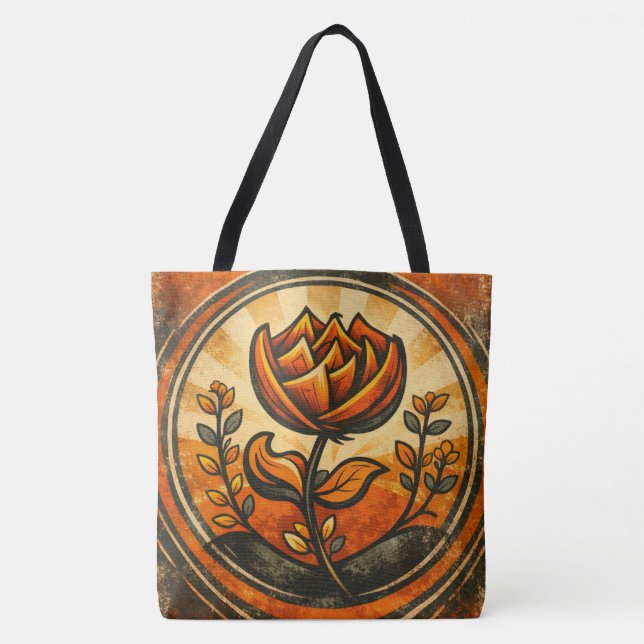 Bolso De Tela Flor de Cumbre  (Anverso)