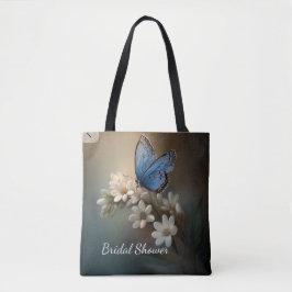 Bolso De Tela Flor de ducha de novia y Personalizado de mariposa