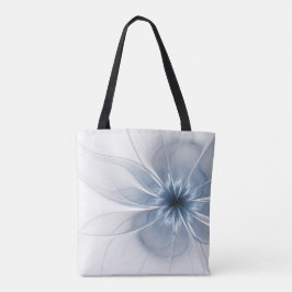Bolso De Tela Flor de fantasía fractal suave y delicada
