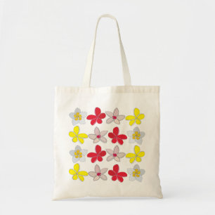 Bolso De Tela Flor de flores de colores Frangipani Plumeria