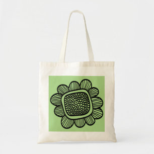 Bolso De Tela flor de garabatos
