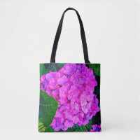 Flor de Hortensia Rosa Sobre Saturada