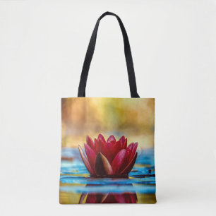 Bolso De Tela Flor de Lily Lotus Water