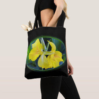 Bolso De Tela flor de lirio amarillo