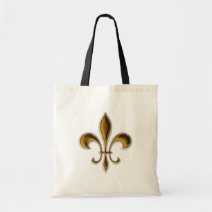 Bolso De Tela Flor de lis