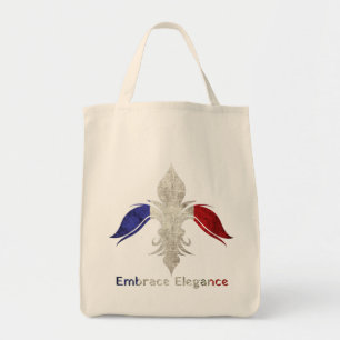 Bolso De Tela Flor de Lis