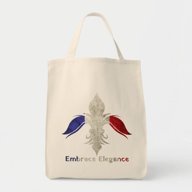 Bolso De Tela Flor de Lis (Frente)