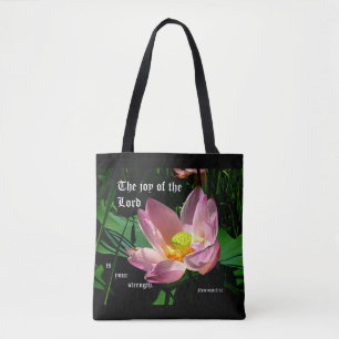 Bolso De Tela Flor de Loto Nehemías 8:10