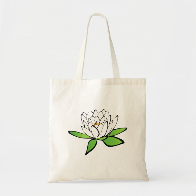 Bolso De Tela Flor de Lotus (Frente)