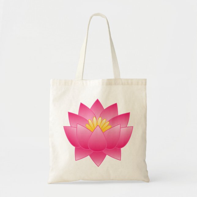 Bolso De Tela flor de lotus (Frente)