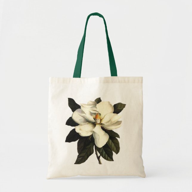 Bolso De Tela Flor de Magnolia (Frente)