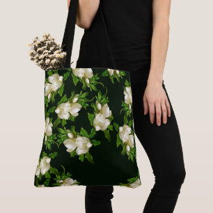 Bolso De Tela Flor de magnolia gigante en cabeza Florece en bols