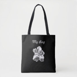 Bolso De Tela Flor de magnolia metálica en todo el Tote de impre