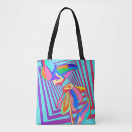 BOLSO DE TELA FLOR DE MARIPOSA