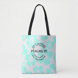 Bolso De Tela Flor de menta salmos 91