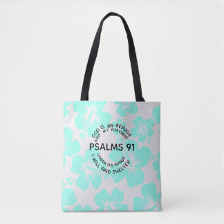Bolso De Tela Flor de menta salmos 91