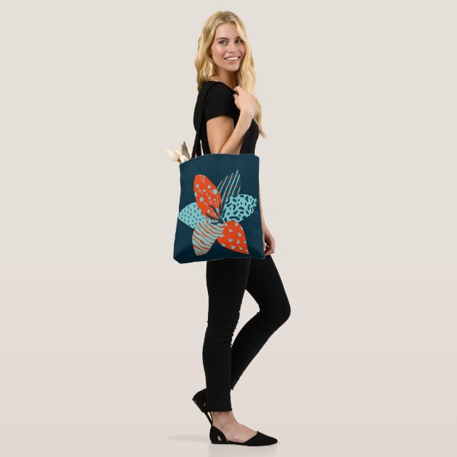 Bolso De Tela Flor de mosaico (Puesto)