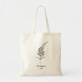 Bolso De Tela Flor de nacimiento de Julio | Delphinium