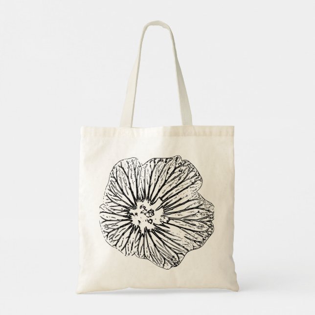 Bolso De Tela Flor de ojos (Reverso)