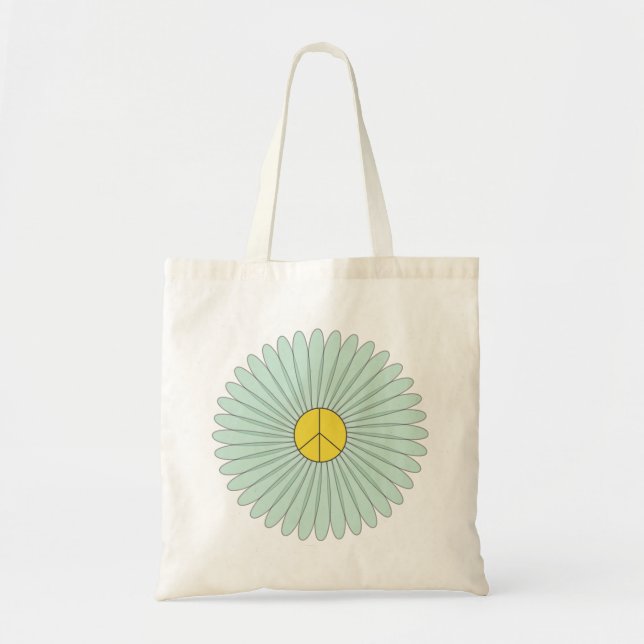 Bolso De Tela Flor de paz (Frente)