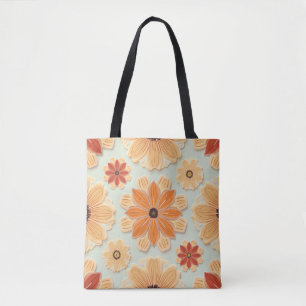 Bolso De Tela Flor de primavera