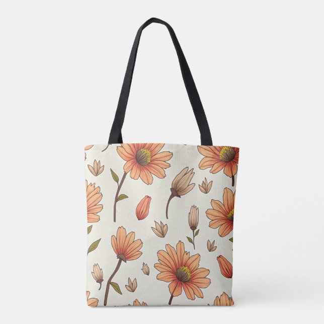 Bolso De Tela Flor de primavera (Reverso)