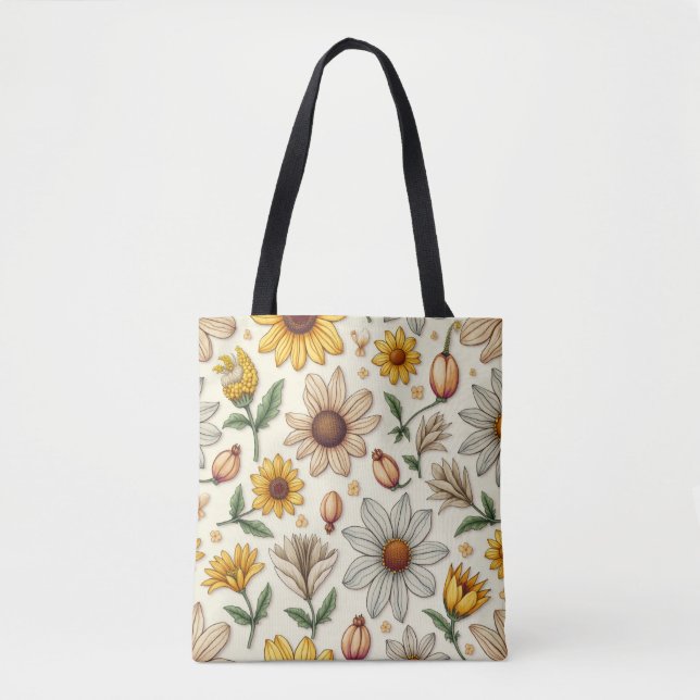 Bolso De Tela Flor de primavera (Anverso)