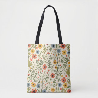 Bolso De Tela Flor de primavera