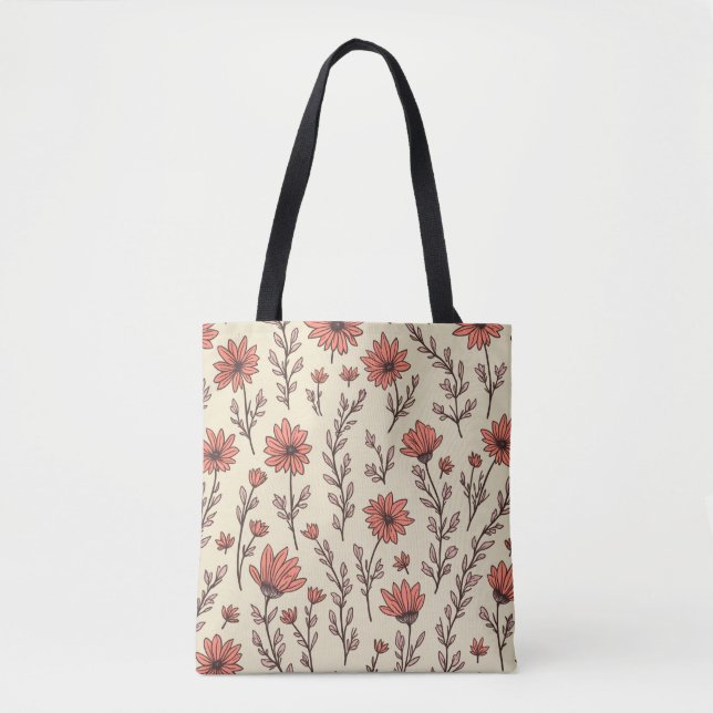 Bolso De Tela Flor de primavera (Anverso)