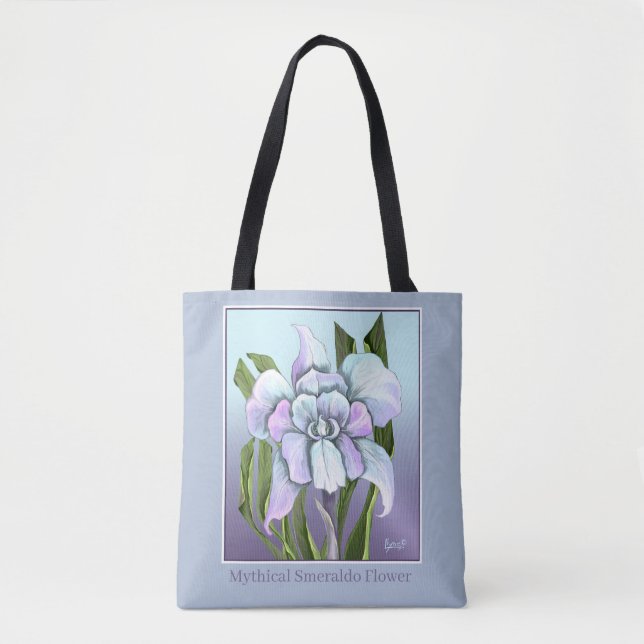 Bolso De Tela Flor de Smeraldo Tote Bag (Anverso)
