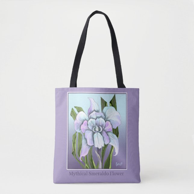Bolso De Tela Flor de Smeraldo Tote Bag (Anverso)