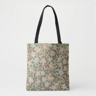 Bolso De Tela Flor de trébol botánico de William Morris