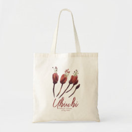 Bolso De Tela Flor de Uhiuhi Elegante Floral Hawaiano Nativo Rar