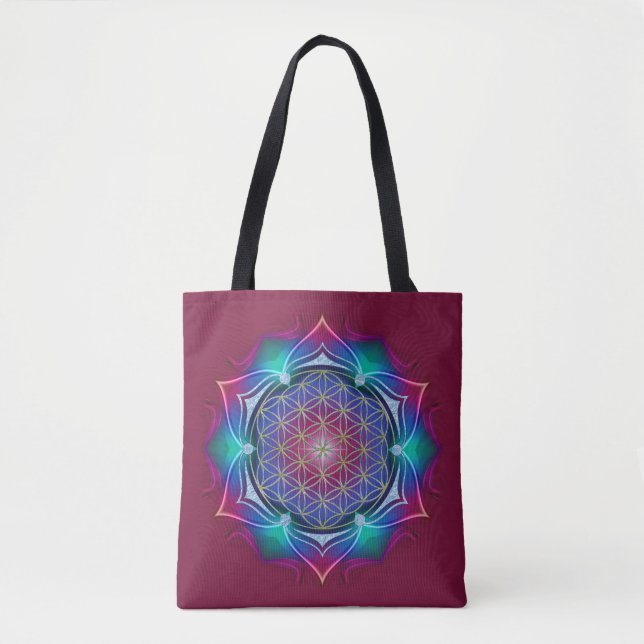 Bolso De Tela Flor de vida / Blume des Lebens - Mandala IV (Anverso)