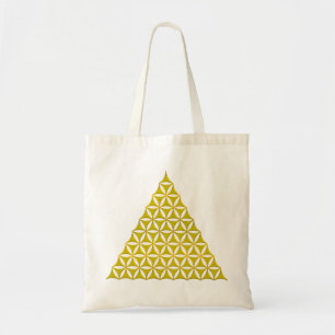 Bolso De Tela Flor de vida / Blume des Lebens - oro piramidal