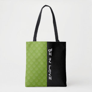 Bolso De Tela Flor de vida / Blume des Lebes - verde patrón
