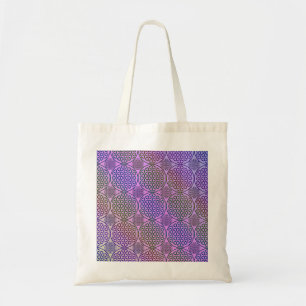 Bolso De Tela Flor de vida - estampado de grunge de sello 3