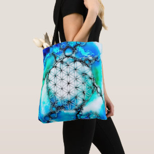 Bolso De Tela Flor De Vida - Formas Coloridas 2