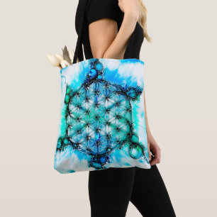 Bolso De Tela Flor De Vida - Formas Coloridas 3