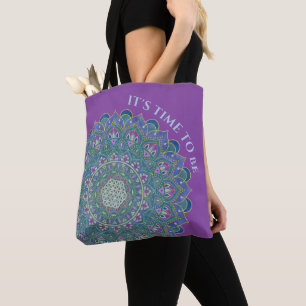 Bolso De Tela Flor De Vida - Mandala Estilo India 1